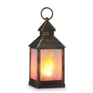 Vintage Style Decorative Lantern,Flame Effect LED